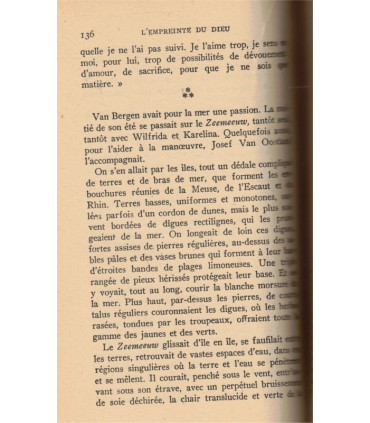 L'empreinte du Dieu, Maxence Van der Meersch 1948 - Flandres, roman d'amour, amour interdit,