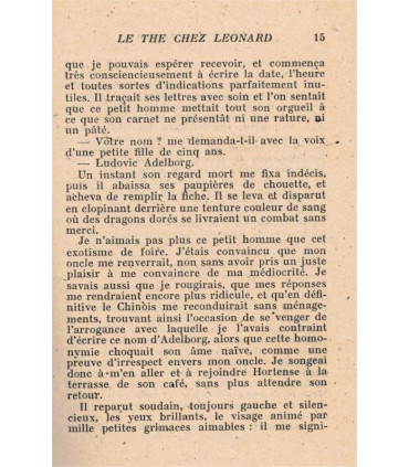 Le thé chez Léonard, Bernard Vauquelin, 1947 - dédicacé par Bernard Vauquelin,