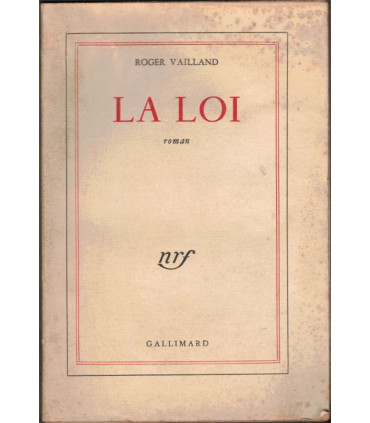 La loi, Roger Vailland, 1957 - village italien, Italie, roman, Goncourt 1957,