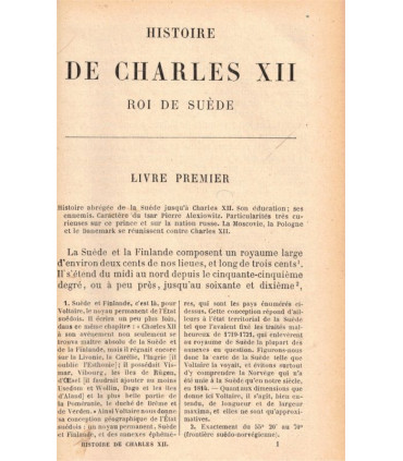 Histoire de Charles XII Roi de Suède, Voltaire, Gabriel Syveton, 1900 - Littérature XVIIIe, histoire monarchie,