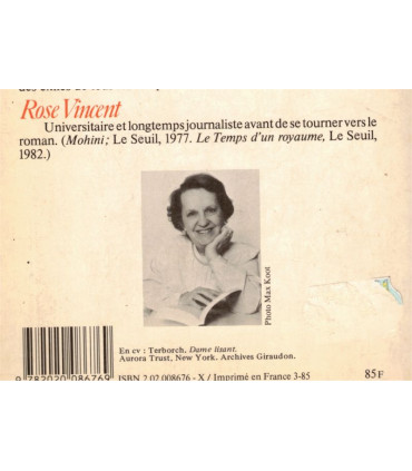 Le soleil et la roue, Rose Vincent, 1985 - Huguenots, roman historique, roman d'amour,