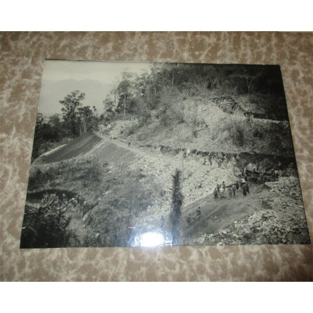 Indochine, exploitation minière sous l'Empire Colonial, photographie originale, 1920/30 - accident minier, Pondichéry, Indes,