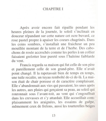 Le Francis, Odette Vadot, 1995 - dédicacé par Odette Vadot, monde paysan, Bourgogne, roman d'amour