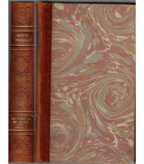 Le parfum de Rome T1, Louis Veuillot, vers 1910 -  Rome antique, Christianisme, Italie, collection Gallia, reliure cuir,
