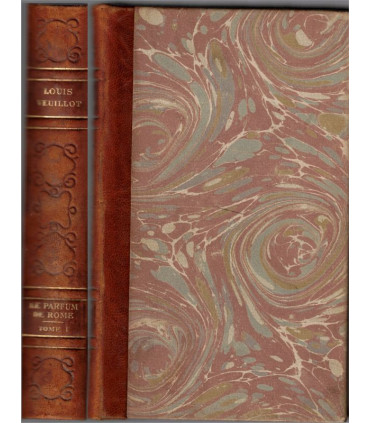 Le parfum de Rome T1, Louis Veuillot, vers 1910 -  Rome antique, Christianisme, Italie, collection Gallia, reliure cuir,