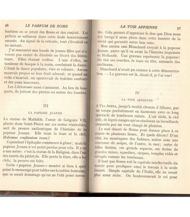 Le parfum de Rome T2, Louis Veuillot, vers 1910 -  Rome antique, pèlerinages chrétiens, Italie, collection Gallia, dos cuir,