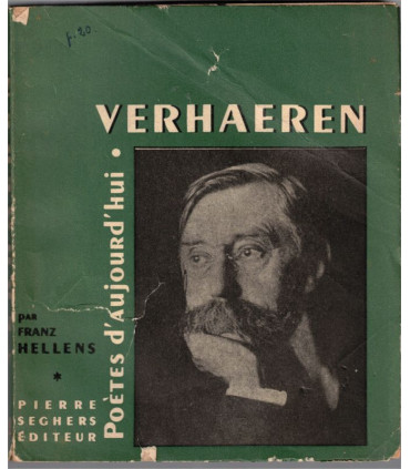 Emile Verhaeren, poètes d'aujourd'hui, Franz Hellens, 1952 - poète belge, poète flamand,poésie,