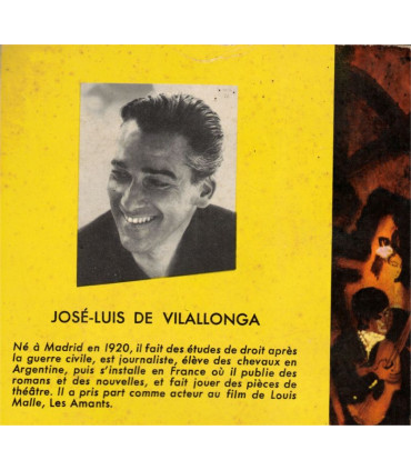 L'homme de sang, José-Luis de Vilallonga, 1961 - roman, Espagne, cinéma,
