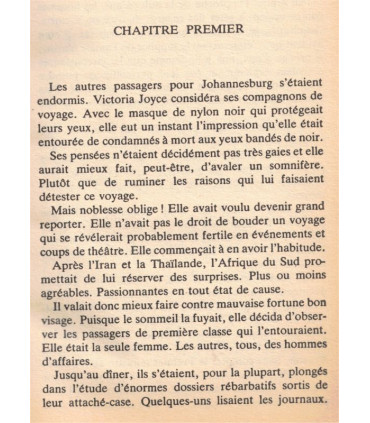 Victoria, Le rapport Erasmus, Annick de Villiers, 1979 - roman policier