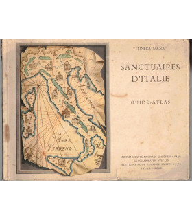 Sanctuaires d'Italie Itinera Sacra guide atlas Agostini, Témoignage Chrétien 1949 églises, Christianisme, Italie, cartographie,