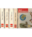 Tout l'univers en 4 volumes, grande encyclopédie de culture générale illustrée, Hachette 1961 - jeunesse, livre d'images,