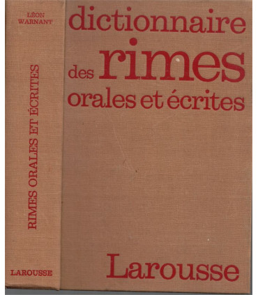Dictionnaire des rimes orales et écrites, Léon Warnant, Larousse, 1973 -, dictionnaires, manuels de français, poésie,
