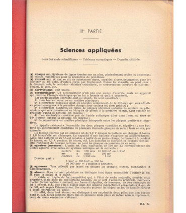 Dictionnaire étymologique, O. Caillon, 1962 -, dictionnaires, sciences, géographie, manuels de français,