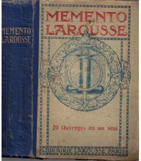 Memento Larousse encyclopédique et illustré, 1921 -, encyclopédies, manuels de français, sciences, dictionnaires,