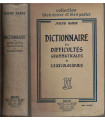 Dictionnaire des difficultés grammaticales et lexicologiques, Joseph Hanse, 1949 -, dictionnaires, manuels de français,