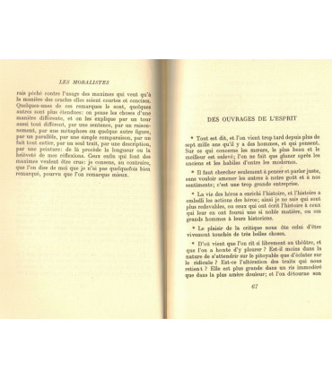 Les moralistes, La Rochefoucauld, La Bruyère, Vauvenargues, Chamfort, Rivarol, Joubert, Le Cri de la France 1944, philosophie,