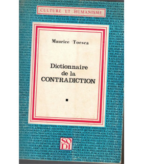 Dictionnaire de la contradiction, Maurice Toesca, 1969 - philosophie, dictionnaires,