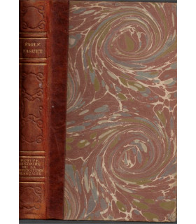 Petite histoire de la littérature française, Emile Faguet -, littérature Moyen Age XVIIe s. XVIIIe s, Gallia, dos cuir,