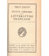 Petite histoire de la littérature française, Emile Faguet -, littérature Moyen Age XVIIe s. XVIIIe s, Gallia, dos cuir,