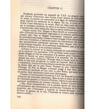 Les oiseaux se cachent pour mourir, Colleen McCullough, 1984 -, Australie, prêtre, amour interdit, roman d'amour,