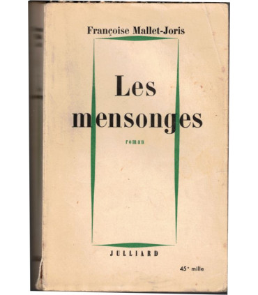 Les mensonges, Françoise Mallet-Joris, 1956 - roman