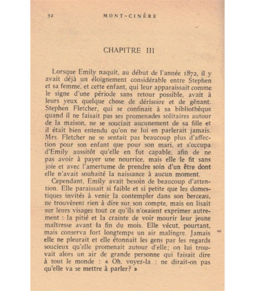 Mont-Cinère, Julien Green, 1931 -,, bibliothèque Plon,