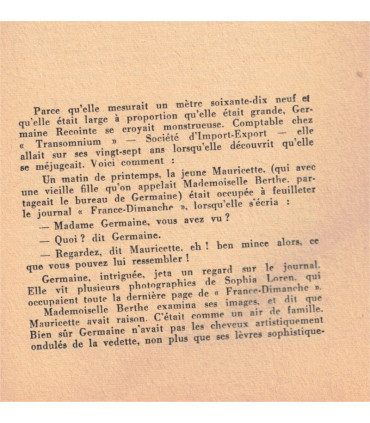 Une grande sentimentale, Christian Mégret, 1954 - libertinage, roman d'amour,