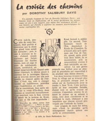 Mystère magazine Ellery Queen N°148 mai 1960, William Irish, Dashiell Hammett, Dorothy Davis, Guy Venayre,  romans policiers,