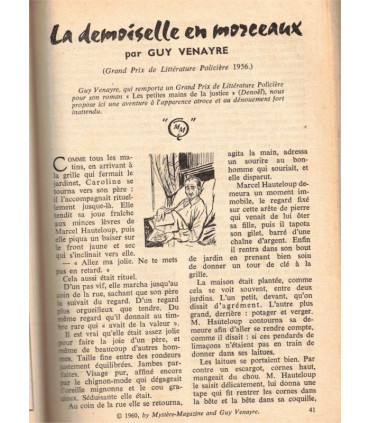 Mystère magazine Ellery Queen N°148 mai 1960, William Irish, Dashiell Hammett, Dorothy Davis, Guy Venayre,  romans policiers,