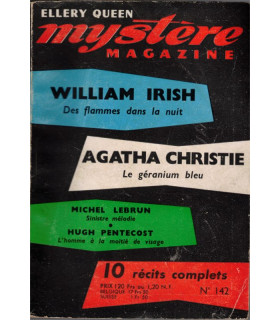 Mystère magazine Ellery Queen N°142 nov 1959, William Irish, Lawrence Blockman, Agatha Christie, James Yaffe, romans policiers,