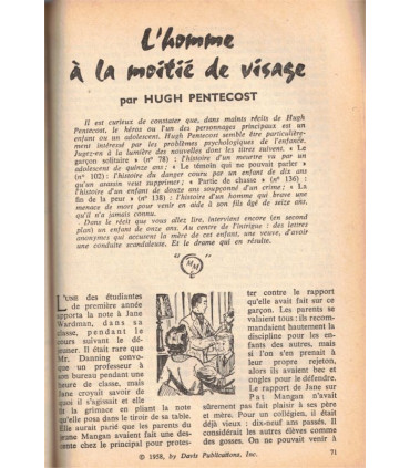 Mystère magazine Ellery Queen N°142 nov 1959, William Irish, Lawrence Blockman, Agatha Christie, James Yaffe, romans policiers,