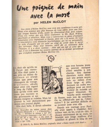 Mystère magazine Ellery Queen N°144 jan 1960, Helen McCloy, Stanley Ellin, Brett Halliday,  romans policiers,