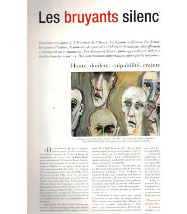 1939-1945 la fin du silence, Les Saisons d'Alsace, N°27 2005 - 2e guerre mondiale, Alsace occupée, alsatiques