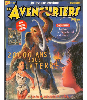 Les Aventuriers N°23 février 2000 - Préhistoire, fantasy, magazines jeunesse,