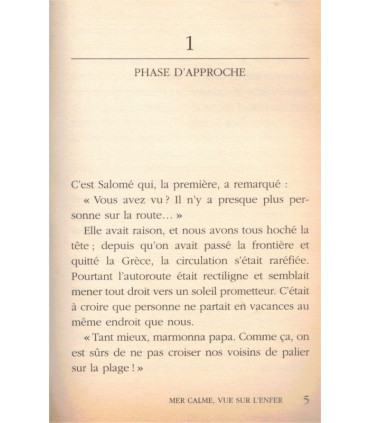 Mer calme vue sur l'enfer, Claude Carré, 1998 - frissons jeunesse, Cauchemar, littérature jeunesse,
