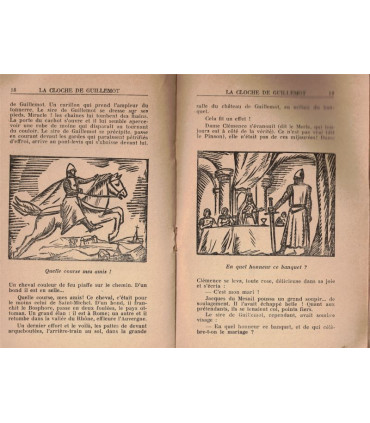 La cloche et les sapins, Jean Gouderval, 1940 - contes de Noël, Eure, chevaliers Moyen Age, jeunesse,