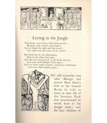 The second Jungle book, Rudyard Kipling, The School Kipling, 1928 - Indes, Le livre de la Jungle, jeunesse,  manuels d'anglais