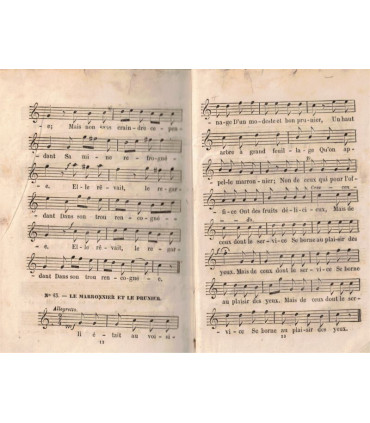 Les Poésies de l'enfance, musique notée des fables de La Fontaine, Abbé Lalanne 1864 - partitions Félix Dumont, poésie,