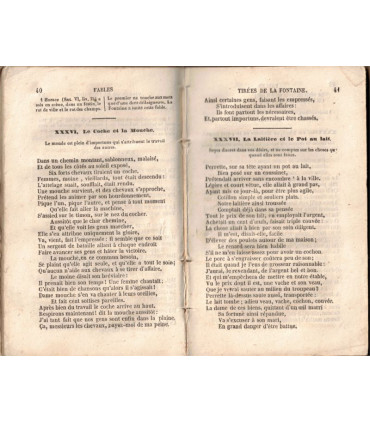 Choix de fables de La Fontaine, Florian et autres auteurs, A. Desportes 1856 -, littérature XVIIe s., littérature jeunesse,