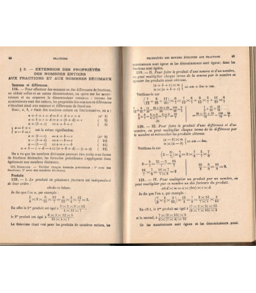 Arithmétique et notions d'algèbre, classes de 4e et 3e, Brachet et Dumarqué, 1939 - manuels mathématiques,