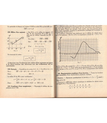 Arithmétique, algèbre, et géométrie, classe de 3e, programme 1947, Lebossé et Hémery, 1954 - manuels mathématiques,