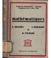 Mathématiques, classe de philosophie sciences, Brachet Dumarqué et Pochard, 1943 - manuels mathématiques,