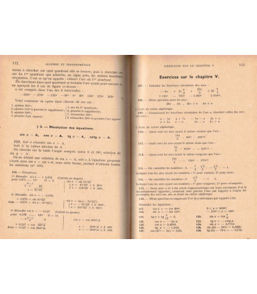 Mathématiques, classe de philosophie sciences, Brachet Dumarqué et Pochard, 1943 - manuels mathématiques,