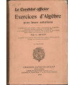 Le candidat officier, exercices d'algèbre avec solutions, Guyon, 1936 -, instruction militaire, manuels mathématiques,