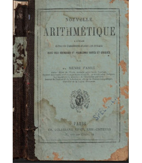 Nouvelle arithmétique 1871, Jean-Henri Fabre -, calcul, manuels mathématiques,