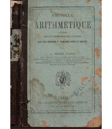 Nouvelle arithmétique 1871, Jean-Henri Fabre -, calcul, manuels mathématiques,