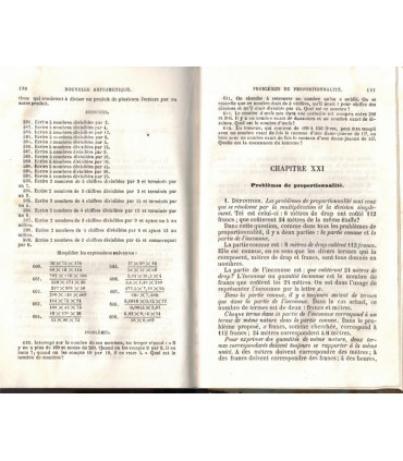 Nouvelle arithmétique 1871, Jean-Henri Fabre -, calcul, manuels mathématiques,
