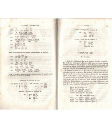 Nouvelle arithmétique 1871, Jean-Henri Fabre -, calcul, manuels mathématiques,