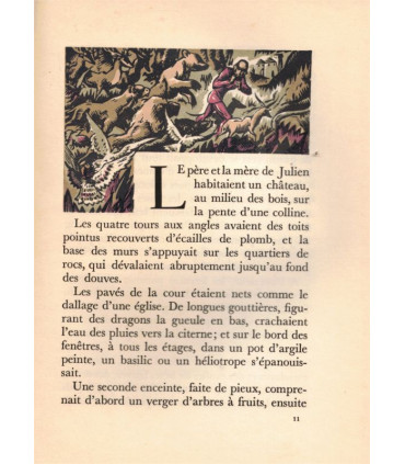 Trois contes, Un coeur simple, La légende de St Julien l'Hospitalier, Hérodias, Gustave Flaubert, 1943 - numérotée, Main-d'or,