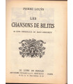 Les chansons de Bilitis, Contes choisis, Pierre Louÿs - Les enfants terribles, Jean Cocteau -, érotique, Le livre de demain,